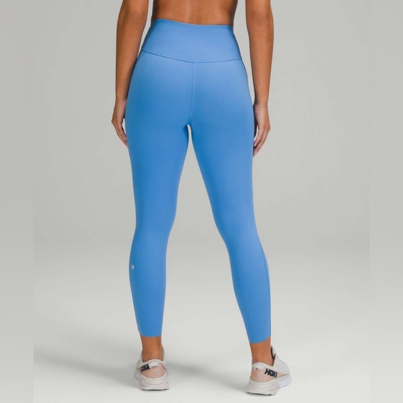 Lululemon Base Pace High-Rise Running Tight 25" *Brushed Nulux ~ Blue Nile Sz 4 - Picture 1 of 14